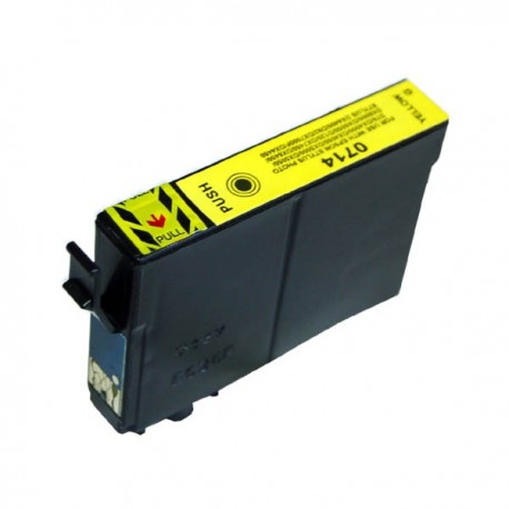 Cartouche D'encre Compatible Epson T0714 Jaune