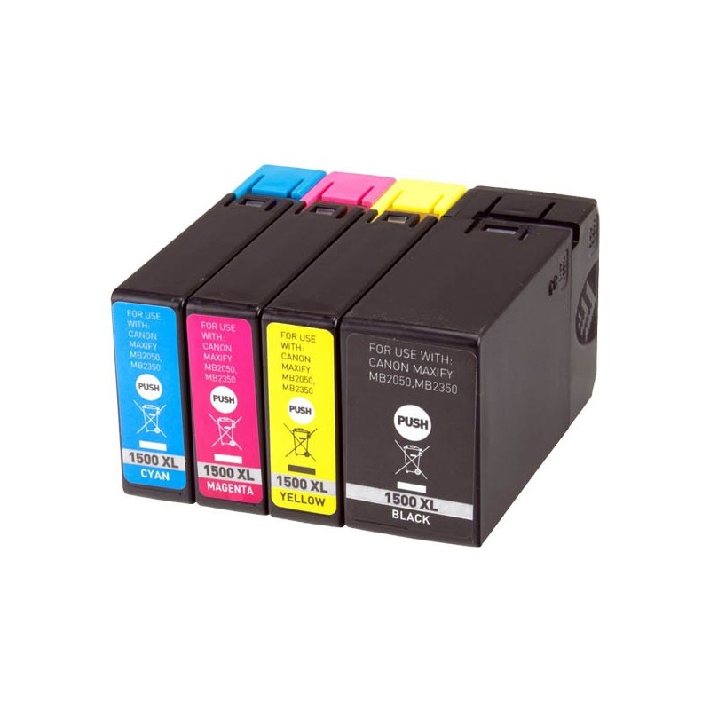 Pack cartouches encre Canon PGI-1500XL pour imprimante jet d'encre