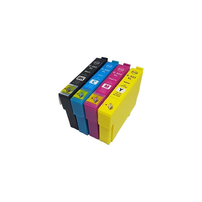 Pack de 4 Consommables Jet D'encre Epson 502XL Série Jumelles