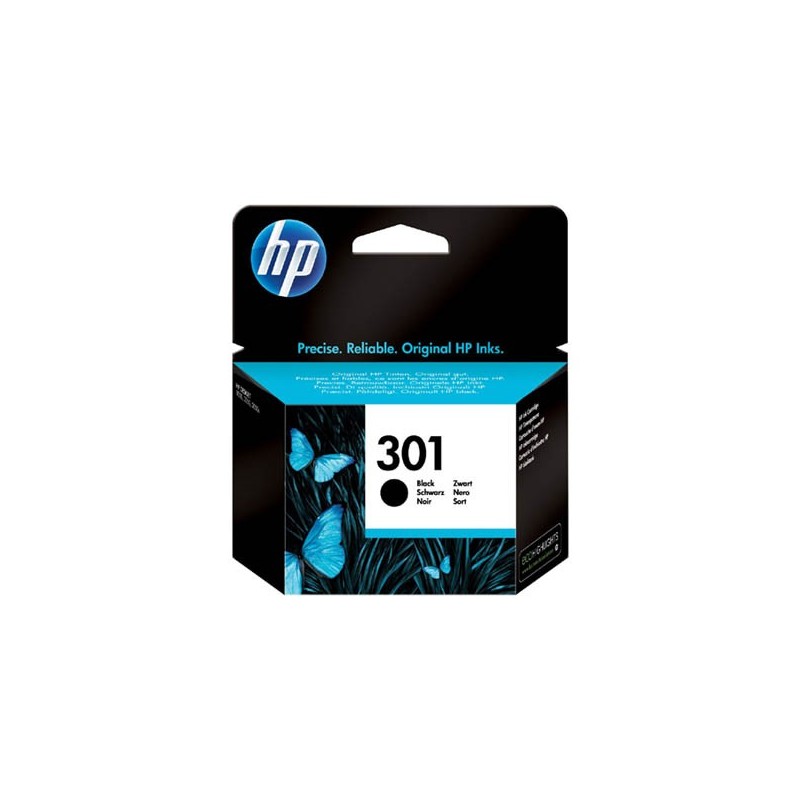 HP 301 Noir Encre Originale HP pour Imprimante Jet D'encre