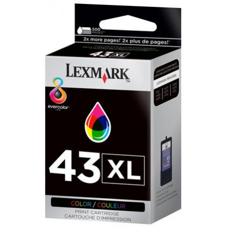 Cartouche d'encre originale Lexmark No.43 XL Couleurs