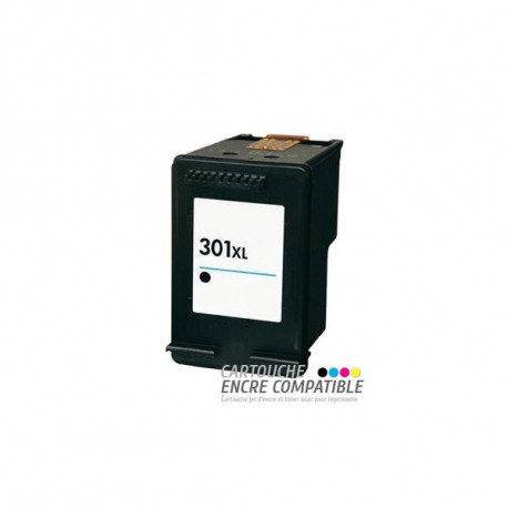 1 cartouche d'encre compatible HP 301 Noir pour imprimante HP