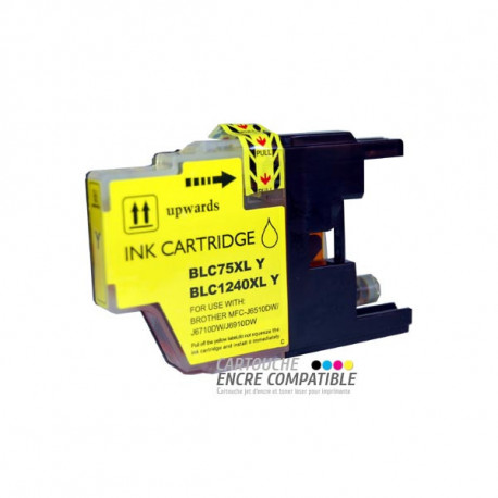 Compatible Brother LC1220-1240 Jaune Face
